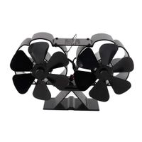 Ventilador Estufa A Leña 6 Aspas Chimenea Sin Electricidad 11 Cm