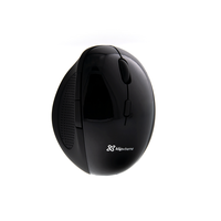 Mouse Inalámbrico Ergonómico 6B 1600dpi KlipXtreme KMW-500BK Negro