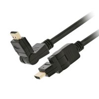 Cable HDMI Giratorio 1,80Mts Macho/Macho Xtech XTC-606 Negro