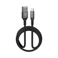 Klip Xtreme Cable Trenzado USB-A USB-C PowerGo 050 30W 1.8m