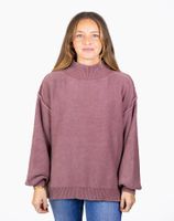 Chaleco Stoked Mujer Glow Burdeo