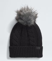Gorro Oh Mega Fur Pom Mujer Negro