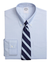 Camisa Stretch No-Iron Oxford Button-Down Collar Cyan