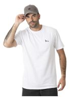 Polera Kivül Hombre Postales Reciclada Blanco