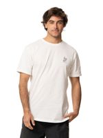 Polera Kivül Hombre Coral Blanco