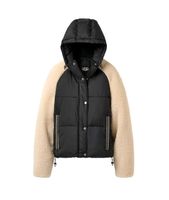 Poleron Ugg Mujer Mykah Uggbraid Puffer Jacket Negro