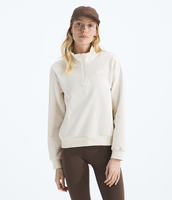 Poleron Evo Simple Dome 1/4 Zip Mujer Blanco Invierno