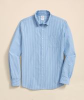 Camisa Brooks Brothers Hombre Ni Frdy Poplin Stripe Reg Azul