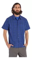 Camisa Marmot Hombre Manga Corta Eldridge Classic Azul Azul