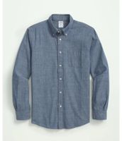 Camisa Brooks Brothers Hombre Spt Ctn Chambray Azul