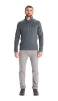 Polar Marmot Hombre Drop Line Zip Gris