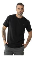 Polera Kivül Hombre Logo Reciclada KV001 Negro