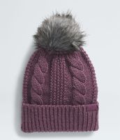 Gorro Oh Mega Fur Pom Mujer Violeta