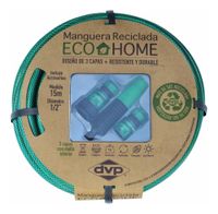 Manguera Pvc Malla Eco Green 1/2'' 15 Mts Con Kit Verde Dvp