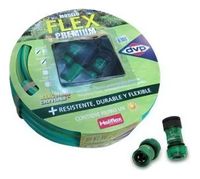 Manguera Pvc Malla 1/2'' 20 Metros Con Kit Verde Claro Dvp