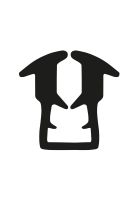 Burlete U 329 Negro 100mts DVP