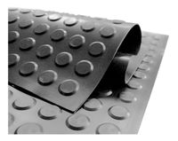 Piso Antideslizante Toperol 50x50cm 5mm Gris Oscuro Dvp