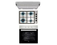 Kit empotrado Horno HS-445 + Encimera HLX-540 BUT + Campana CX62120 INOX