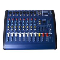 CONSOLA POWER MIXER 8CH BLUETOOTH + USB,UKS-8USB MEKSE