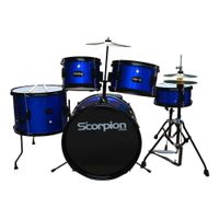 BATERIA JUNIOR 5PCS PLATILLO PISO AZUL SCB 5A SCORPION