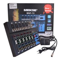 MIXER PASIVO BLUETOOTH USB 5 2 7CANALES MEKSE MNP 7C
