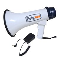 MEGAFONO 20W CON SIRENA Y MICROFONO PVY-110A POLYVOX