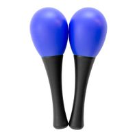 PAR DE SONORAS - MARACAS PARA NIÑOS, ESCUELAS 13X4 COLOR AZUL RMX