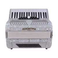 ACORDEON 80 BAJOS 7 2 REGISTROS BLANCO AGT 807 WH AGOSTINI