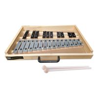 METALOFONO 25 NOTAS BLACK/SILVER CAJA MADERA RMX