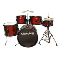 BATERIA JUNIOR 5PCS PLATILLO PISO ROJA SCB 5R SCORPION