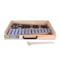 METALOFONO 22NOTAS CROMADA CON CAJA DE MADERA RMX