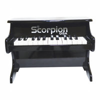PIANO INFANTIL DE MADERA 25N NEGRO PDT 21 BK SCORPION