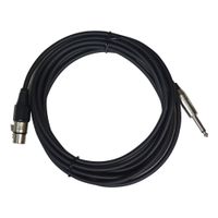 CABLE PARA MICROFONO A3F-PLUG 6.3MM ECO 15FT