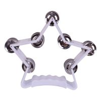 PANDERO FORMA DE ESTRELLA BLANCO TR-10 RMX