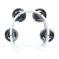 PANDERO 4"" PLÁSTICO BLANCO MOD.CJ-4-WH HONDO