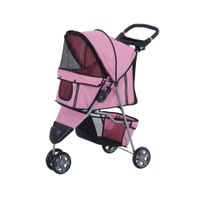 Coche Paseo Mascota Plegable Portatil 3 Ruedas