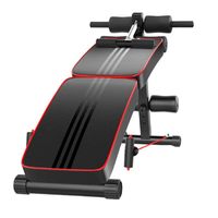 Banca Abdominales Full Pro Biceps Triceps Plegable Con Bandas Sportime