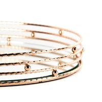 Bandeja Decorativa Espejo Gold/ Centro de Mesa 38 cm