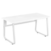 Escritorio Oficina Snow Round Leg Antideslizante 140cm