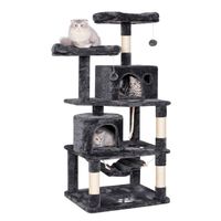 Rascador Gatos Tipo Torre 145cm Mas Hamaca Arbol Terciopelo