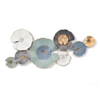 Cuadro Decorativo Adorno Pared Metalico Flores