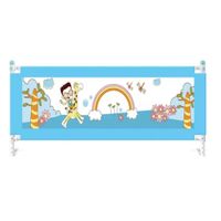 Baranda de Cama Seguridad Para Bebe Plegable 180 cm. Celeste