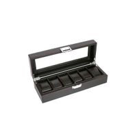 Caja Organizador de 6 Relojes de Lujo Bordado Elegante