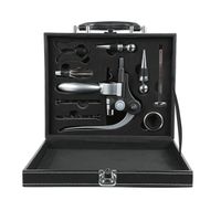 Set Maletin Descorchador De Vino Ecocuero Elegante