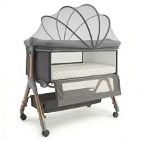 Cuna Colecho Moises Bebe Mecedora Con Mudador