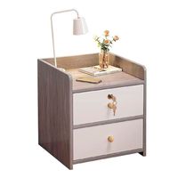 Velador Grey 2 Cajon Con 1 Llave 41x34x26 Cm