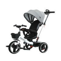Triciclo Coche 4 En 1 Plegable Reclinable 360° Blanco