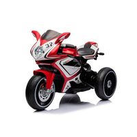 Moto Eléctrica Infantil con Música y Luz Color Rojo