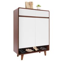 Zapatero Elegance Puertas y Cajones Organizador Estante 60Cm