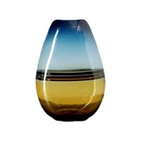 Florero Jarron Decorativo Ovalado Minimalista Italy 30 cms.